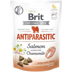 BRIT Functional Snack Antiparasitic, recompensa pentru caini, cu Somon 150g