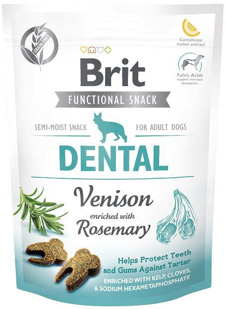 BRIT Functional Snack Dental, recompensa pentru caini, cu Vanat 150g