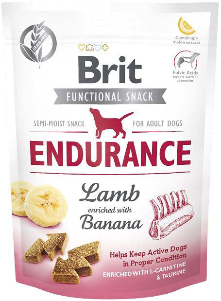 BRIT Functional Snack Endurance, recompensa pentru caini, cu Miel 150g
