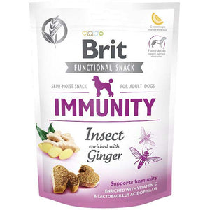 BRIT Functional Snack Immunity, recompensa pentru caini, cu Insecte 150g