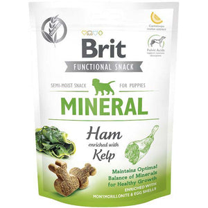 BRIT Functional Snack Mineral, recompensa pentru PUPPY, cu Sunca 150g