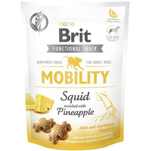 BRIT Functional Snack Mobility, recompensa pentru caini, Calamar 150g