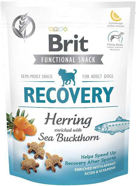 BRIT Functional Snack Recovery, recompensă pentru câini, cu Hering 150g - Maxi-Pet.ro