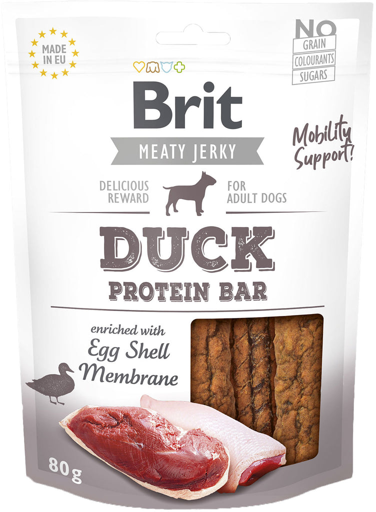 BRIT Jerky Protein Bar Raţă, recompensă pentru câini, cu carne de raţă 80g - Maxi-Pet.ro