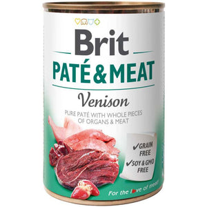 BRIT PATE & MEAT Conserva cu bucati de carne si pate, cu Vanat 400g