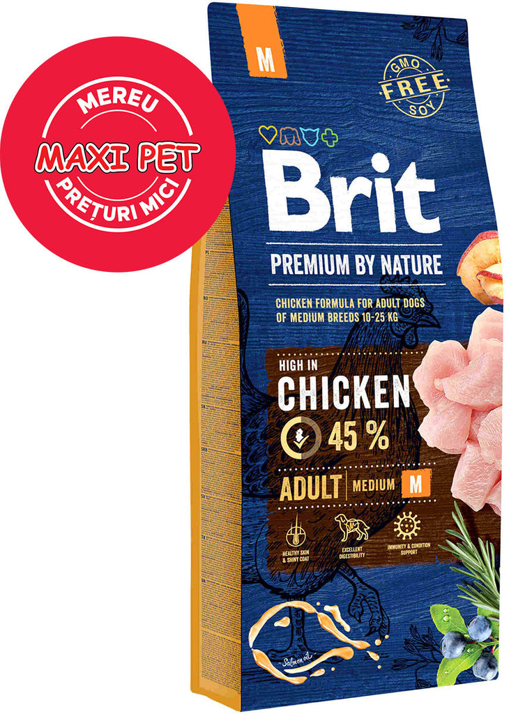 BRIT Premium by Nature Adult Medium Breed 15kg