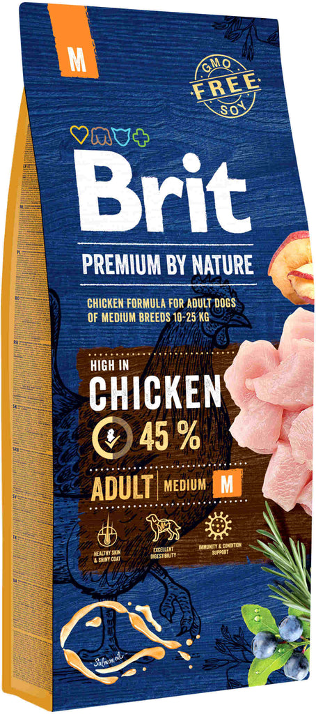 BRIT Premium by Nature Adult Medium Breed 15kg