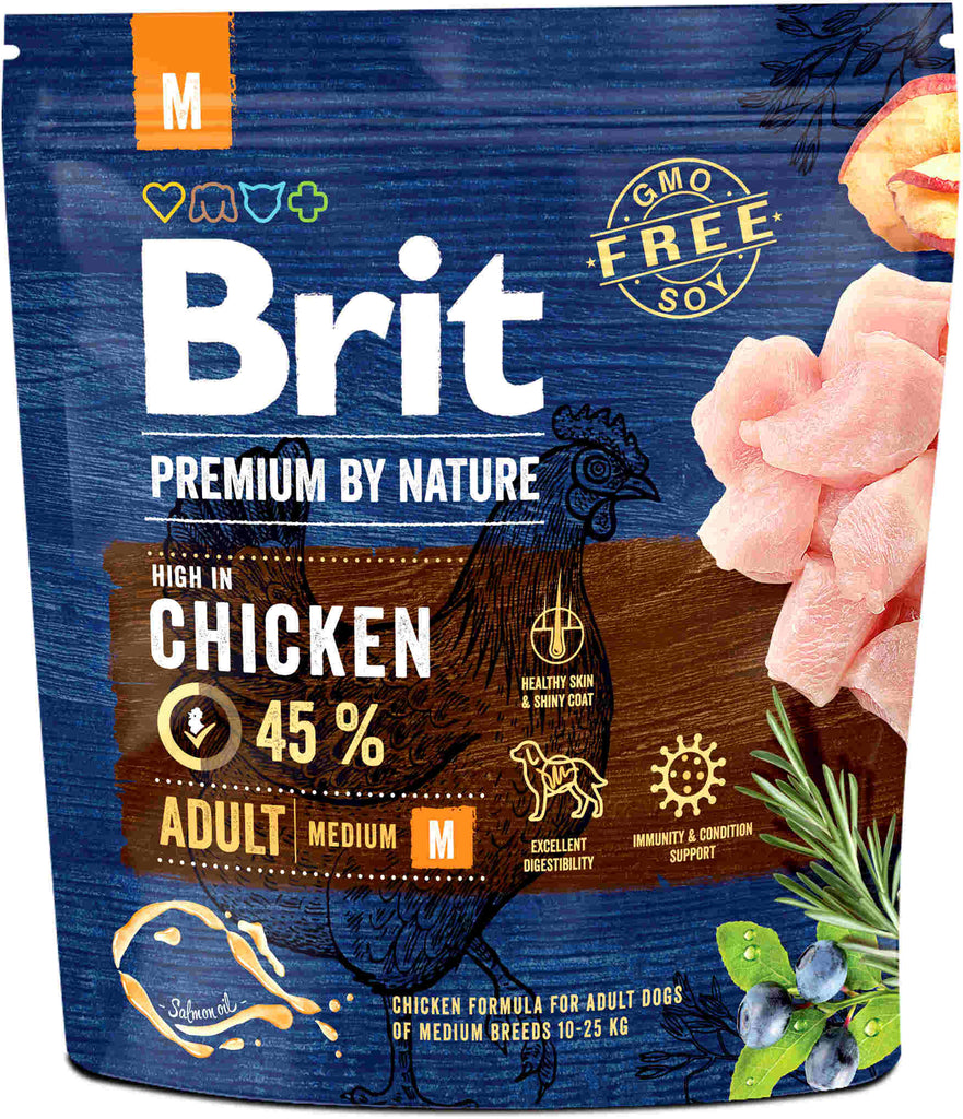 BRIT Premium by Nature Adult Medium Breed 1kg