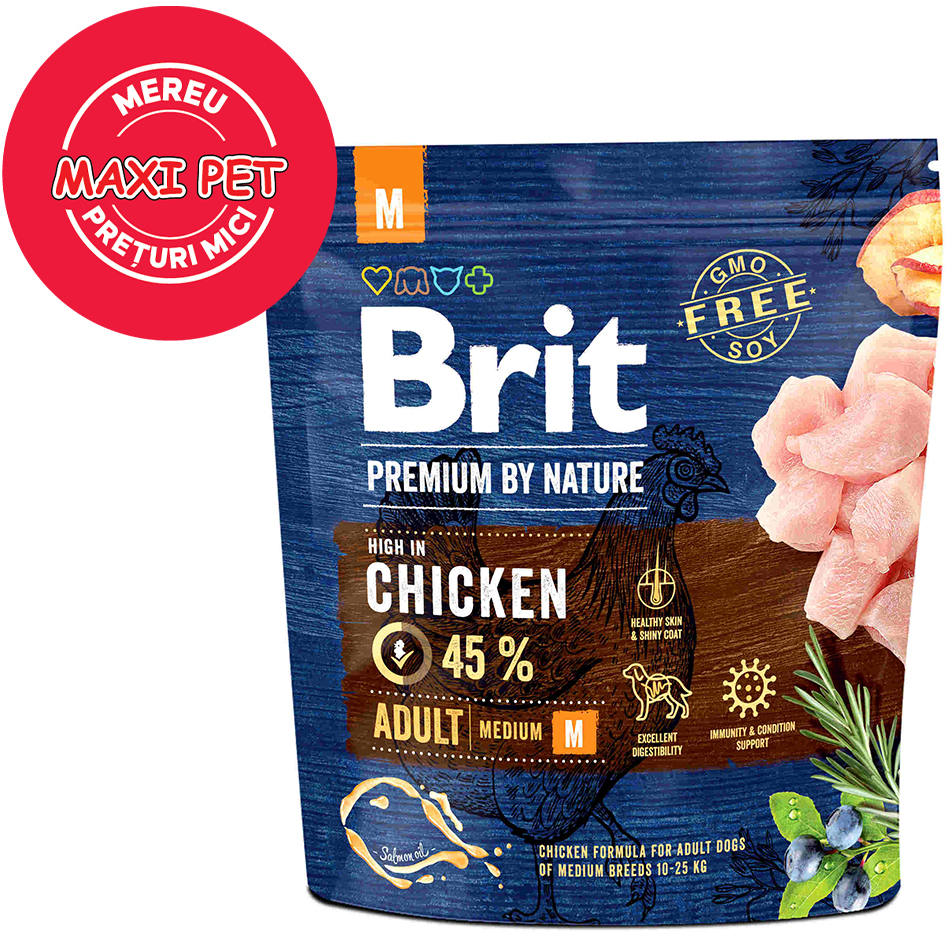 BRIT Premium by Nature Adult Medium Breed 1kg