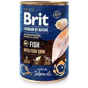 BRIT Premium by Nature Conserva pentru caini, Peste cu piele 400g