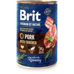 BRIT Premium by Nature Conserva pentru caini, Porc cu trahee 400g