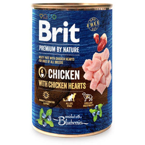 BRIT Premium by Nature Conserva pentru caini, Pui cu inimi 400g 