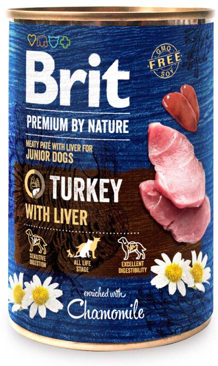 BRIT Premium by Nature Conserva pentru caini JUNIOR, Curcan cu ficat
