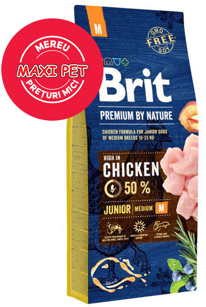 BRIT Premium by Nature JUNIOR Medium Breed 15kg