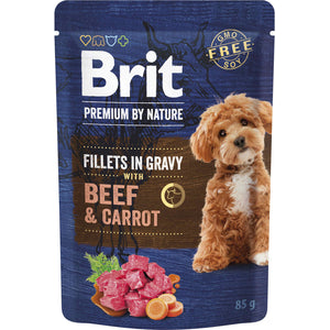 BRIT PREMIUM by Nature Plic, File de Vita cu morcovi, in sos 85g 