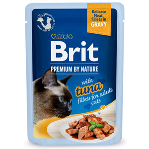 BRIT PREMIUM By Nature plic pentru pisici adulte, file cu Ton in sos 85g