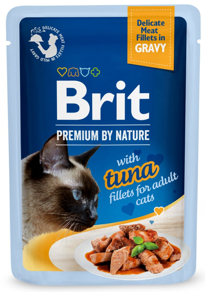 BRIT PREMIUM By Nature plic pentru pisici adulte, file cu Ton in sos 85g