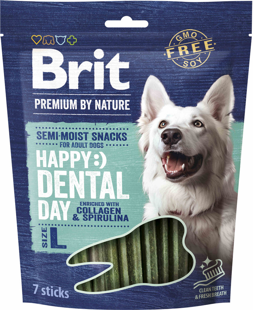 BRIT Premium by Nature recompensa semi-umeda pentru caini, Dental, L 250g