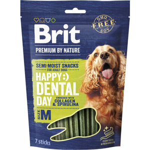 BRIT Premium by Nature recompensa semi-umeda pentru caini, Dental, M 180g