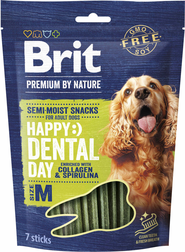 BRIT Premium by Nature recompensa semi-umeda pentru caini, Dental, M 180g
