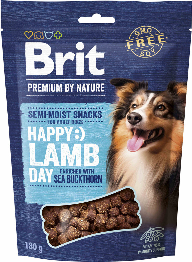 BRIT Premium by Nature recompensa semi-umeda pentru caini, Miel cu Catina 180g