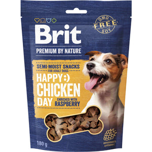 BRIT Premium by Nature recompensa semi-umeda pentru caini, Pui cu Zmeura 180g