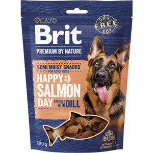 BRIT Premium by Nature recompensa semi-umeda pentru caini, Somon cu Marar