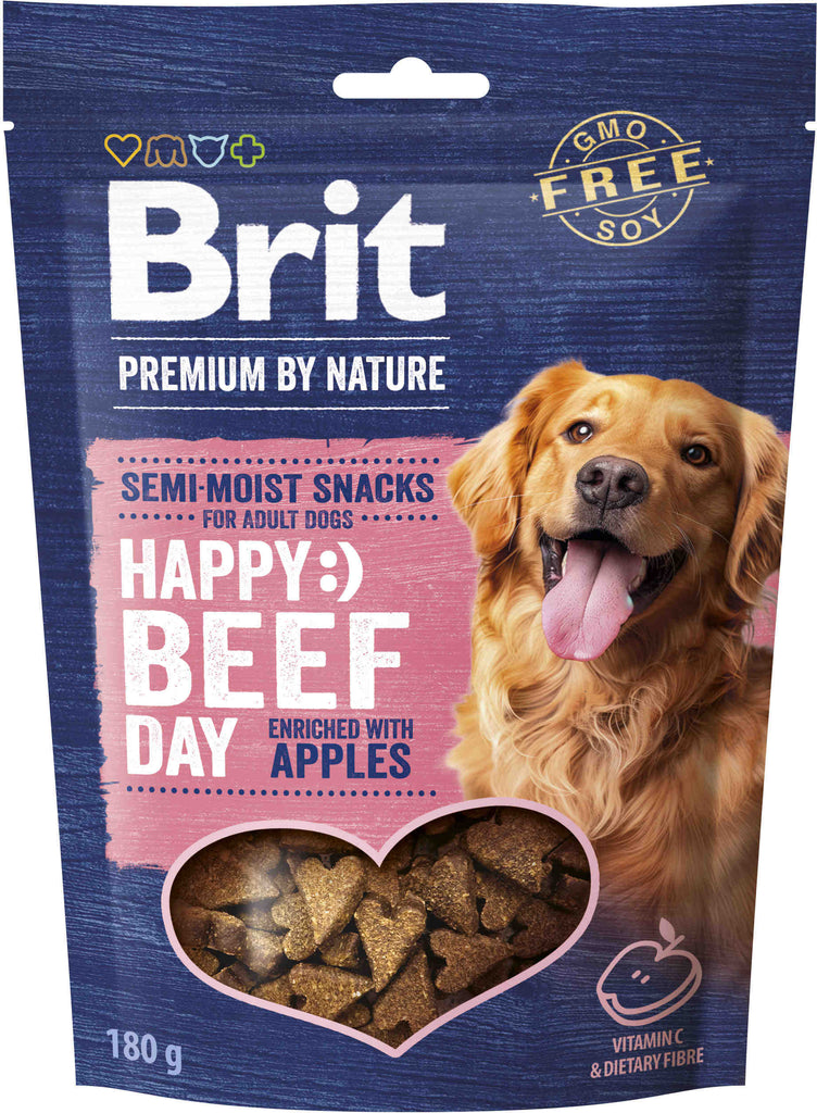 BRIT Premium by Nature recompensa semi-umeda pentru caini, Vita cu Mar 180g