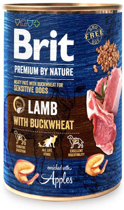 BRIT Premium by Nature Sensitive Conserva pentru caini, Miel cu hrisca