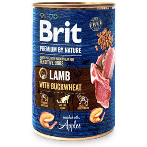 BRIT Premium by Nature Sensitive Conserva pentru caini, Miel cu hrisca 400g