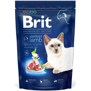 BRIT Premium hrana pentru pisici, Sterilised cu Miel 1,5kg