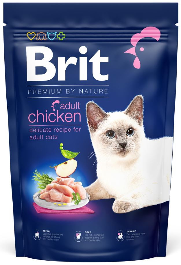 BRIT Premium hrana pentru pisici adulte, cu Pui