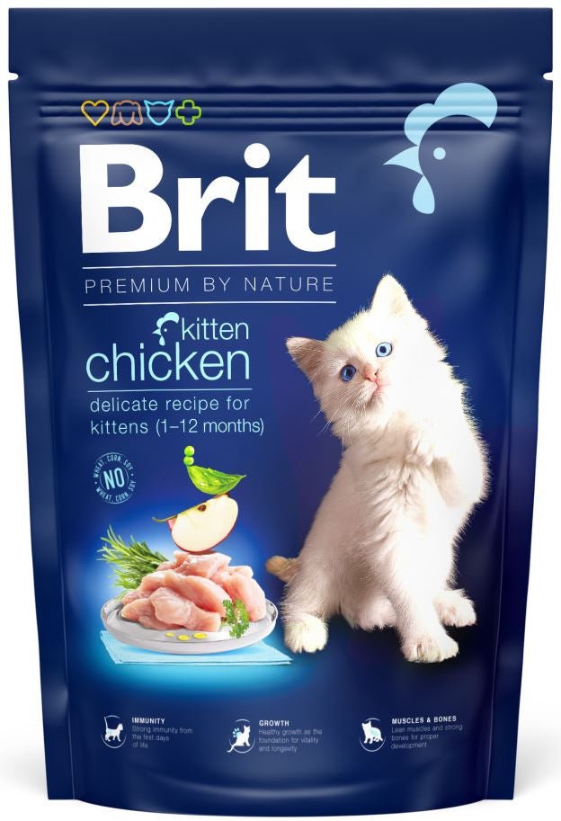 BRIT Premium KITTEN hrana pentru pisicute, cu Pui 