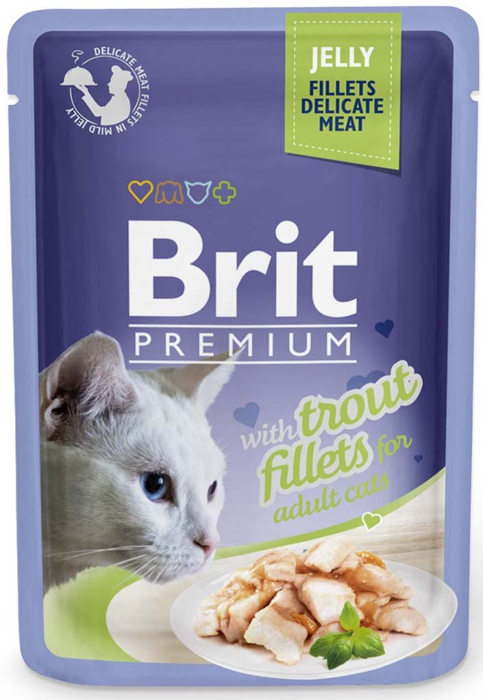 BRIT PREMIUM plic, File fraged de pastrav in jeleu 85g