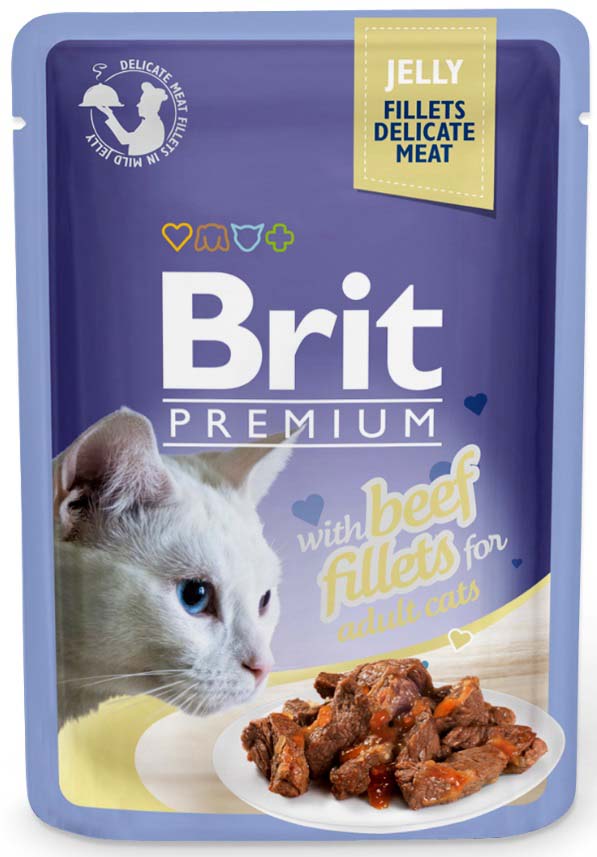 BRIT PREMIUM plic, File fraged de vita in jeleu 85g