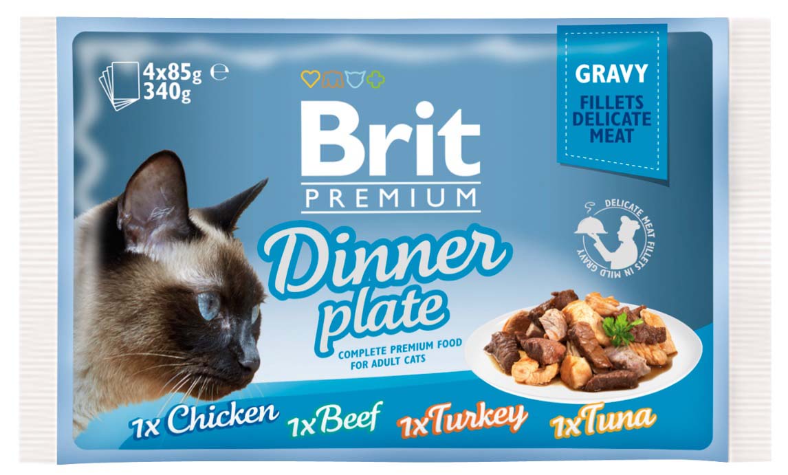 BRIT PREMIUM plic, File fraged in sos Dinner Plate 340g (4x85g)