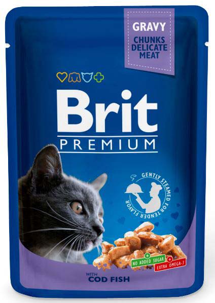 BRIT PREMIUM plic, Peste cod 100g