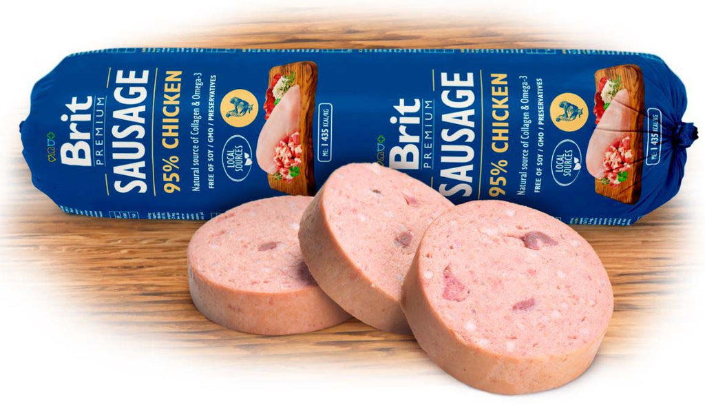 BRIT PREMIUM Salam pentru caini, cu Pui 800g