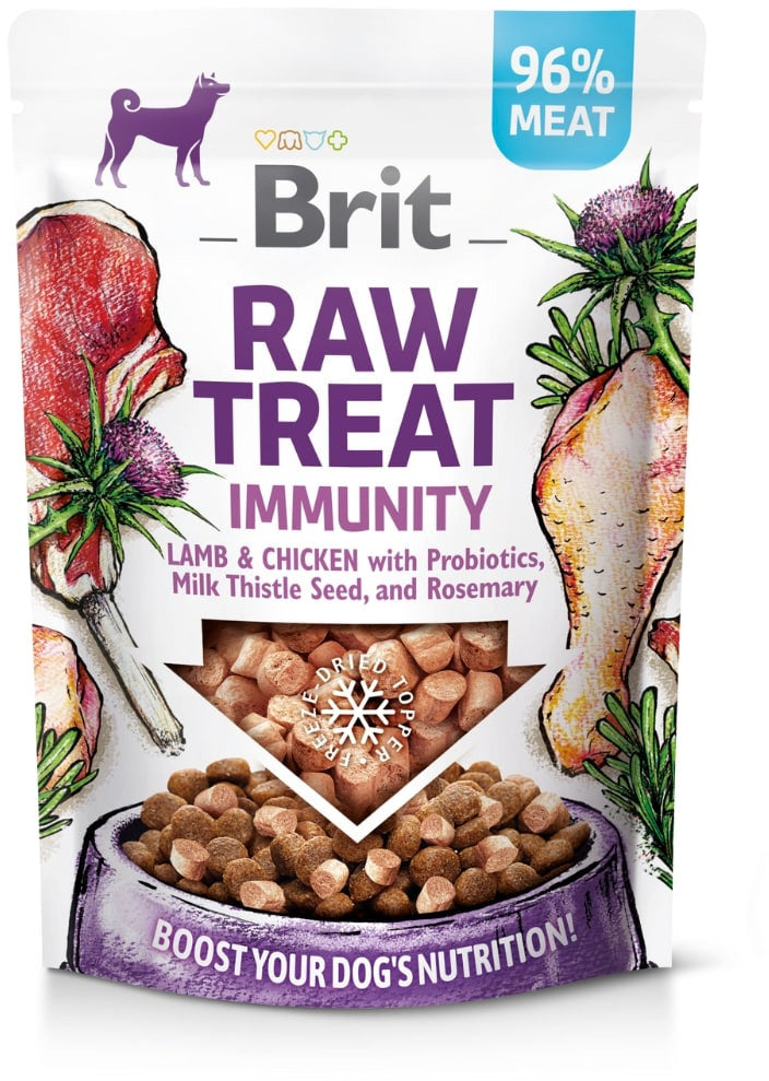 BRIT Recompensa pentru caini, Immunity, liofilizata, cu Miel si Pui 40g