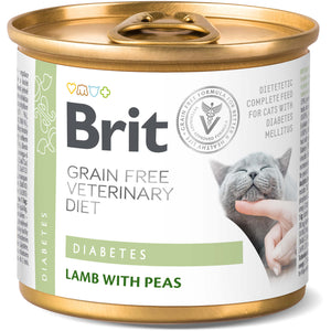 BRIT VD Diabetes Conserva pentru pisici, reglarea aportului de glucoza 200g