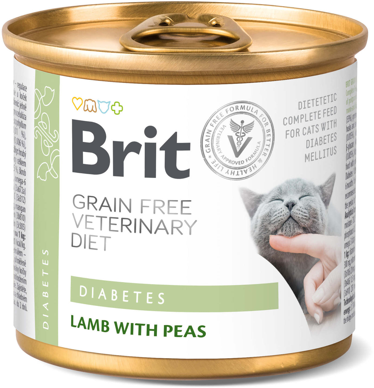 BRIT VD Diabetes Conserva pentru pisici, reglarea aportului de glucoza 200g