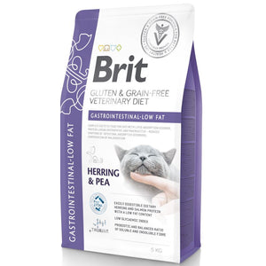 BRIT VD Gastrointestinal Low fat pisici, reducerea tulburarilor intestinale 5kg