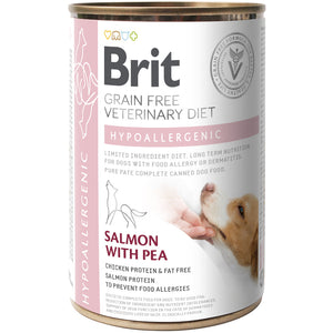BRIT VD Hypoallergenic Conserva caini, reduc. intolerantei la hrana, Somon 400g