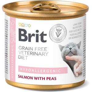 BRIT VD Hypoallergenic Conserva pt. pisici, reducerea intolerantei la hrana 200g