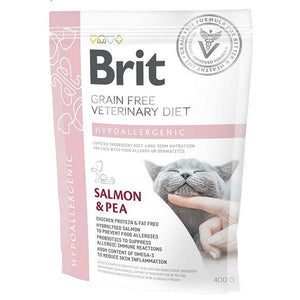BRIT VD Hypoallergenic pentru pisici, reducerea intolerantei la hrana 400g