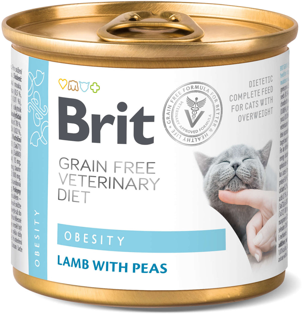 BRIT VD Obesity Conserva pt. pisici, reducerea greutatii corporale excesive 200g