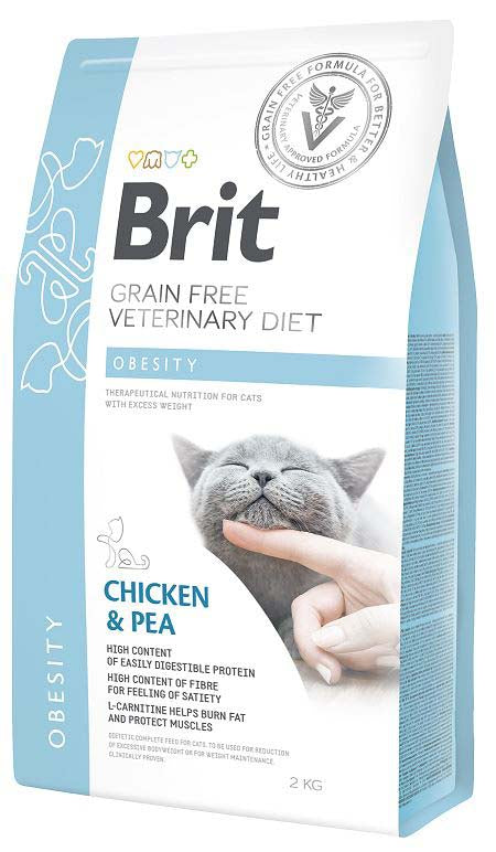 BRIT VD Obesity pentru pisici, reducerea greutatii corporale excesive 2kg