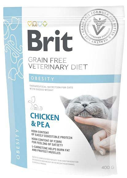BRIT VD Obesity pentru pisici, reducerea greutatii corporale excesive 400g