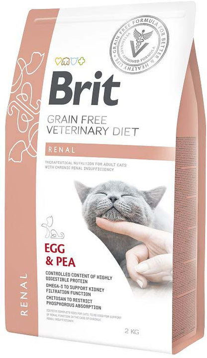 BRIT VD Renal pentru pisici, sustinerea functiei renale 2kg