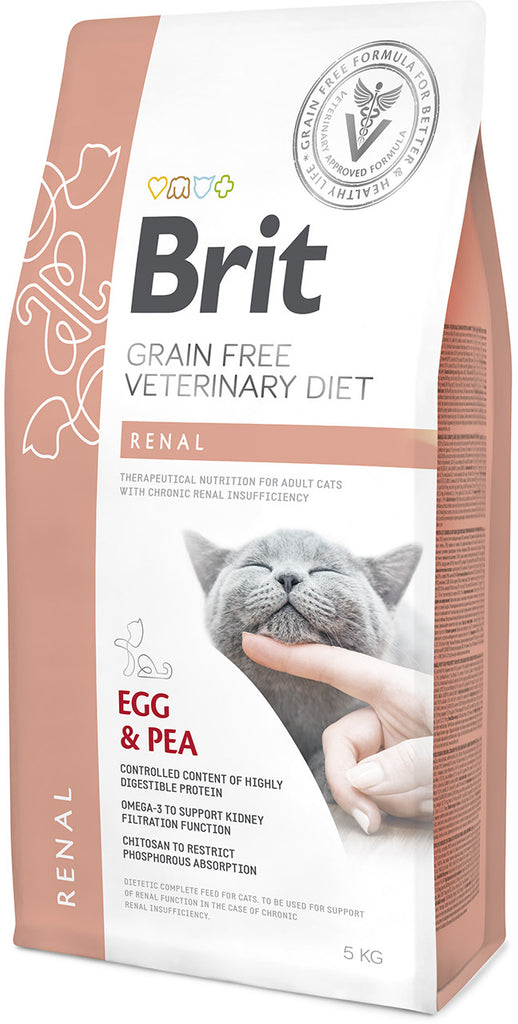 BRIT VD Renal pentru pisici, sustinerea functiei renale 5kg